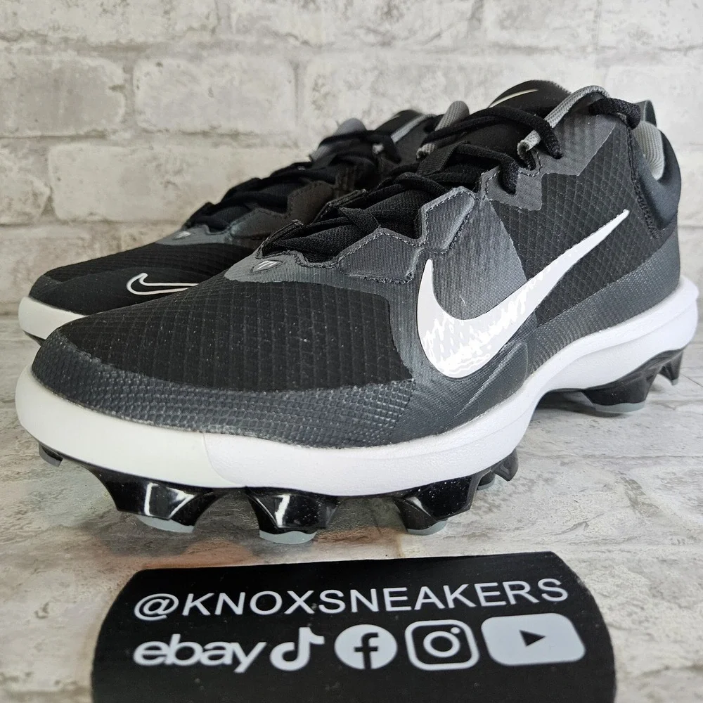Nike Force Trout 9 Pro MCS Low Black Baseball Cleats FB2908 001 Men's Size 12